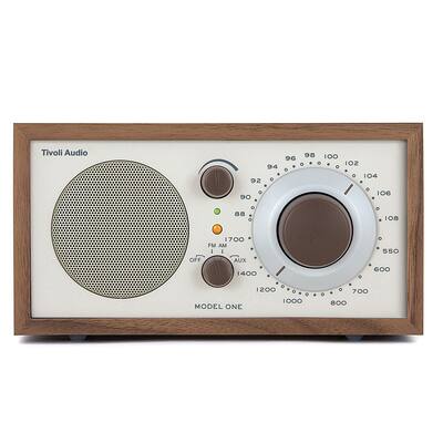 Tivoli Audio Model One Shelf Speaker with Wood Finish Walnut/Beige Tivoli Audio Model One Shelf Speaker with Wood Finish Walnut/Beige