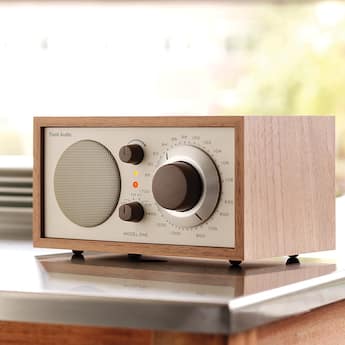 Tivoli Audio Model One Shelf Speaker with Wood Finish Walnut/Beige Tivoli Audio Model One Shelf Speaker with Wood Finish Walnut/Beige