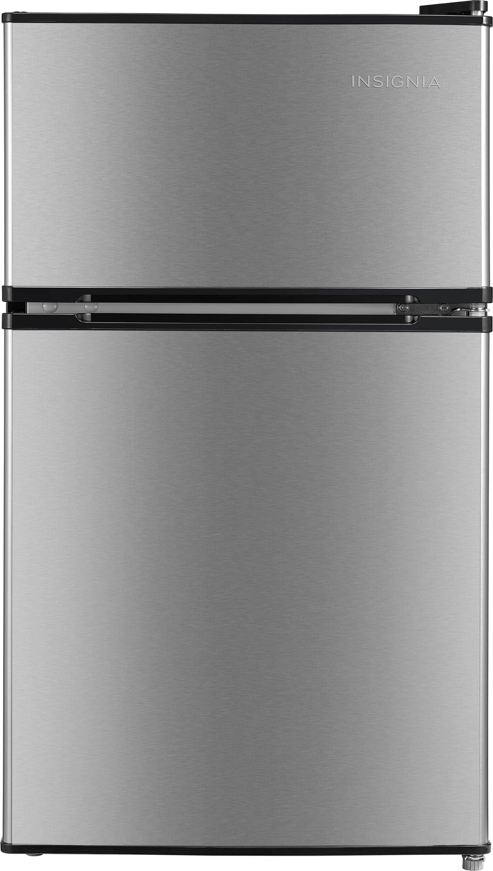 Insignia 3.1 cu. ft. mini fridge with top freezer