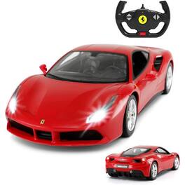 JuzToys - Remote Control Car, 1:14 RC Car Ferrari 488 GTB Model 2.4G - Red
