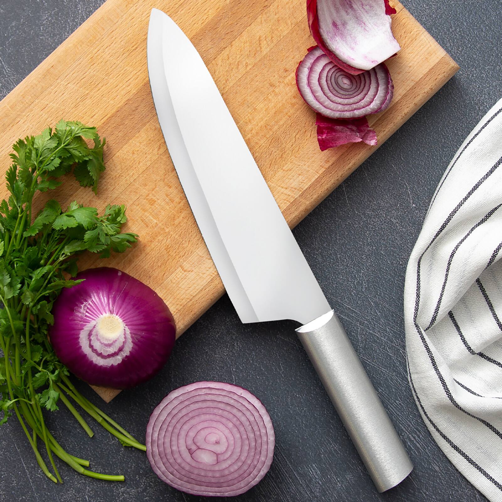 Alt View 6. Rada - 3 Piece Chef Select Knife Set, Silver Handles - Silver.