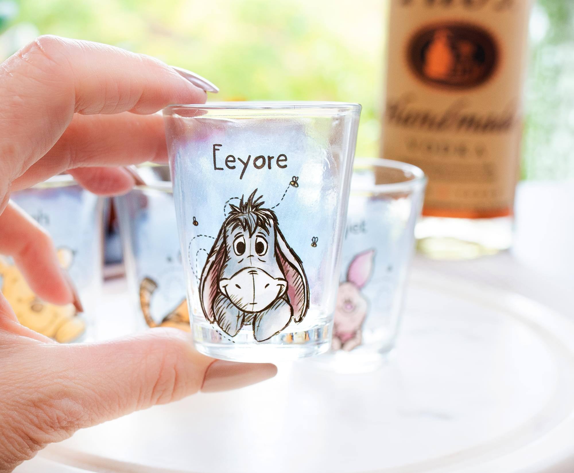 Alt View 4. Disney - Disney Winnie The Pooh Character Portraits 2-Ounce Mini Shot Glasses | Set of 4 - Blue.