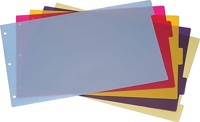 Alt View 5. Cardinal - Blank Dividers, 5-Tab Colors, Set - Assorted.