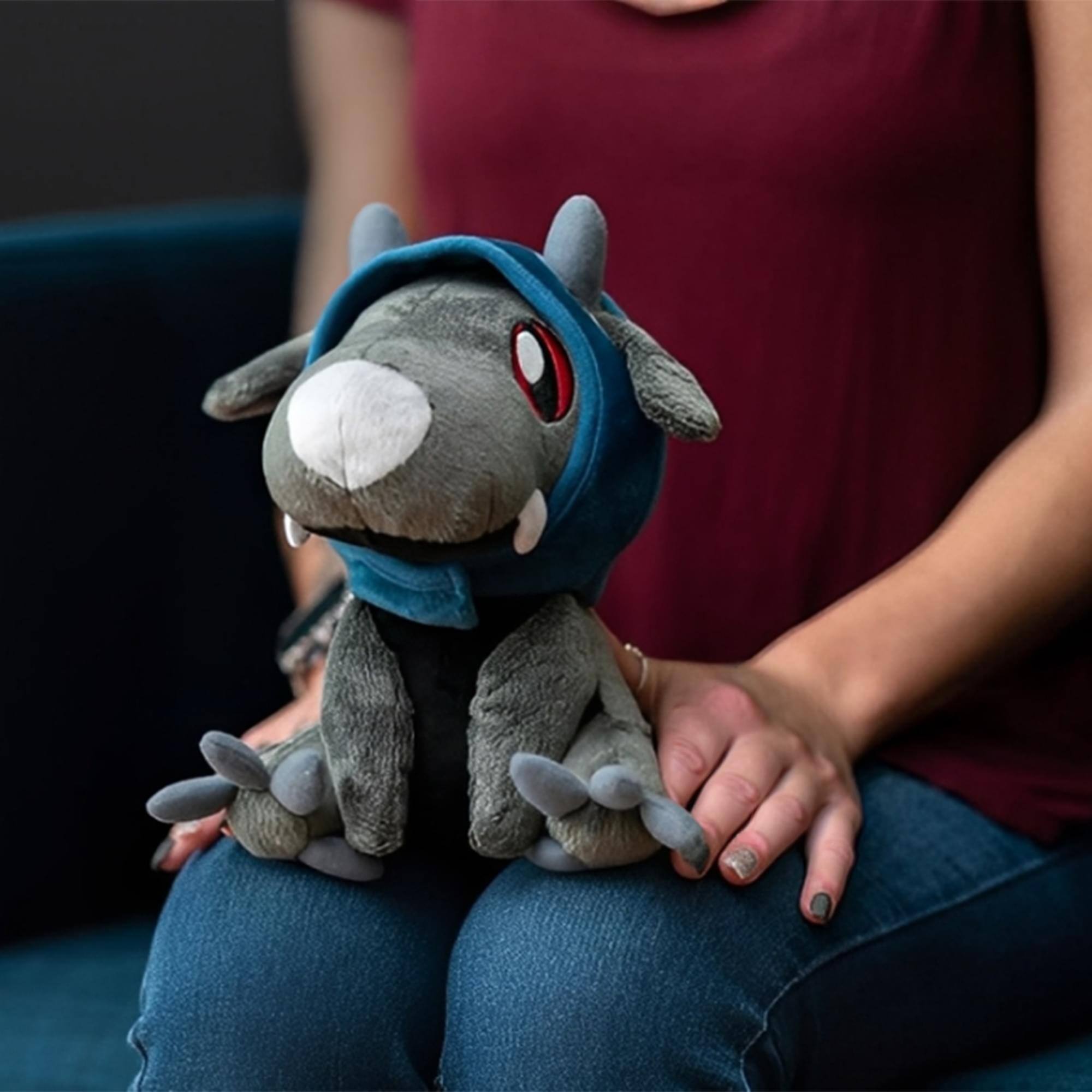 Alt View 3. Tentacle Kitty - Tentacle Kitty Campaign Critters Dark Kobold Plush - Grey.