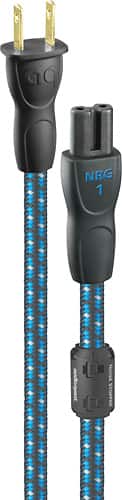 AudioQuest - NRG-1 6' AC Power Cable - Black/Blue/Gray - Angle