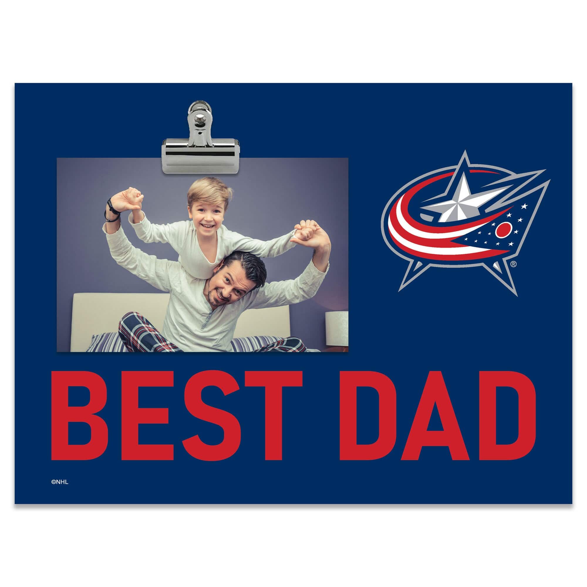 "Fan Creations - Columbus Blue Jackets 8"" x 10.5"" Briteline Best Dad Clip Frame - Multicolor" price history on PriceWatchPro