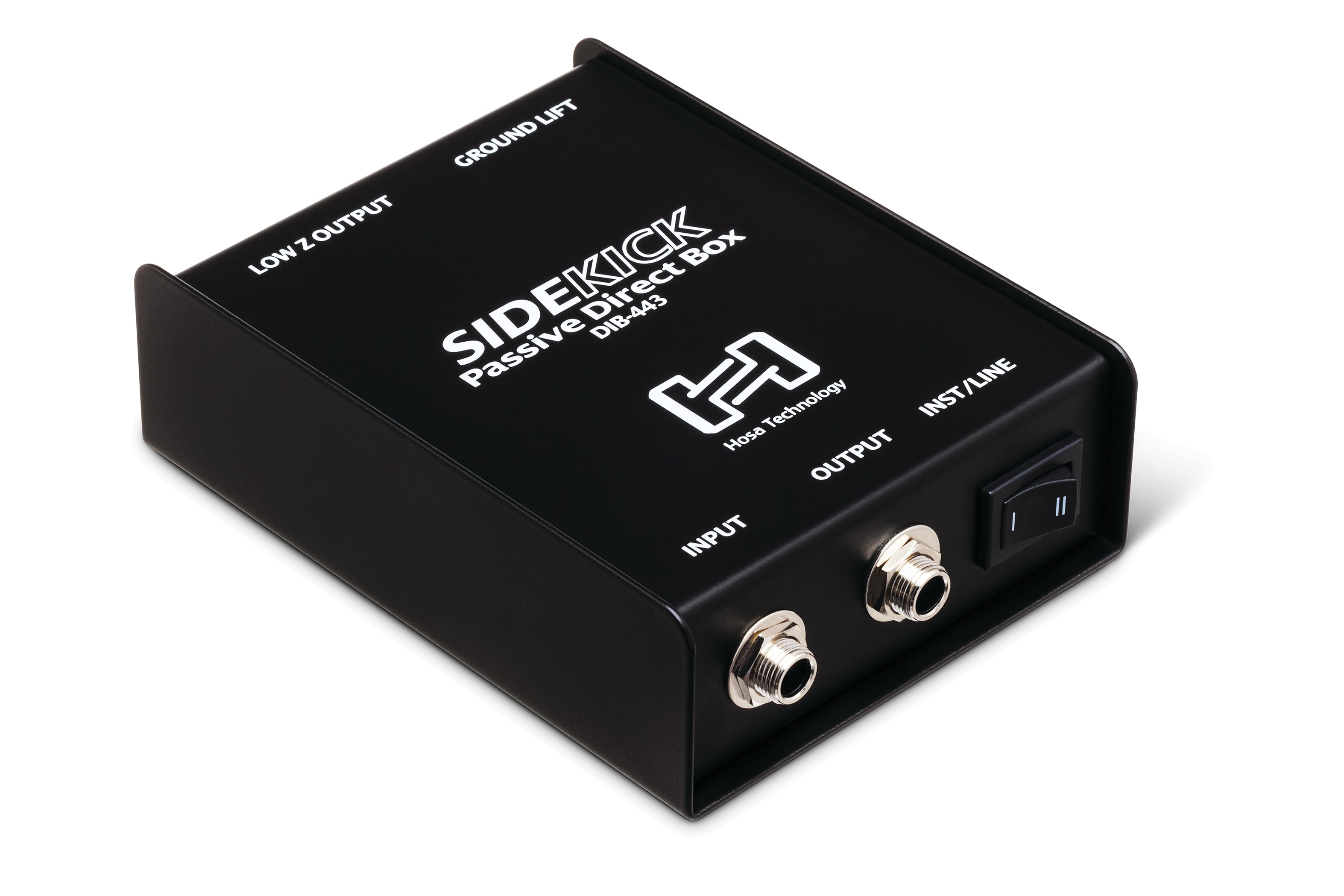 HOSA - Sidekick Passive DI Box, 1/4 in. TS to XLR3M Misc Cords Cables Headphones