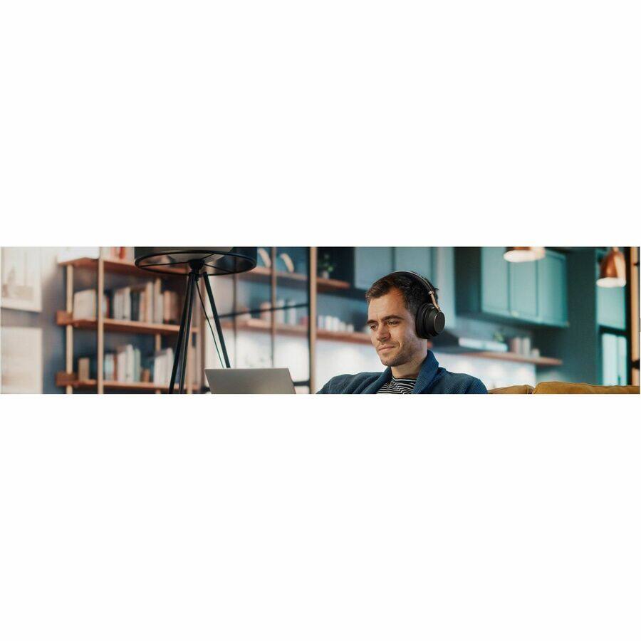 Alt View 8. Yealink - Yealink BH76 Plus UC Headset - Stereo - Wireless - Bluetooth - 150 ft - 20 Hz to 20 kHz - Over-the-head, On-ear - Blue.