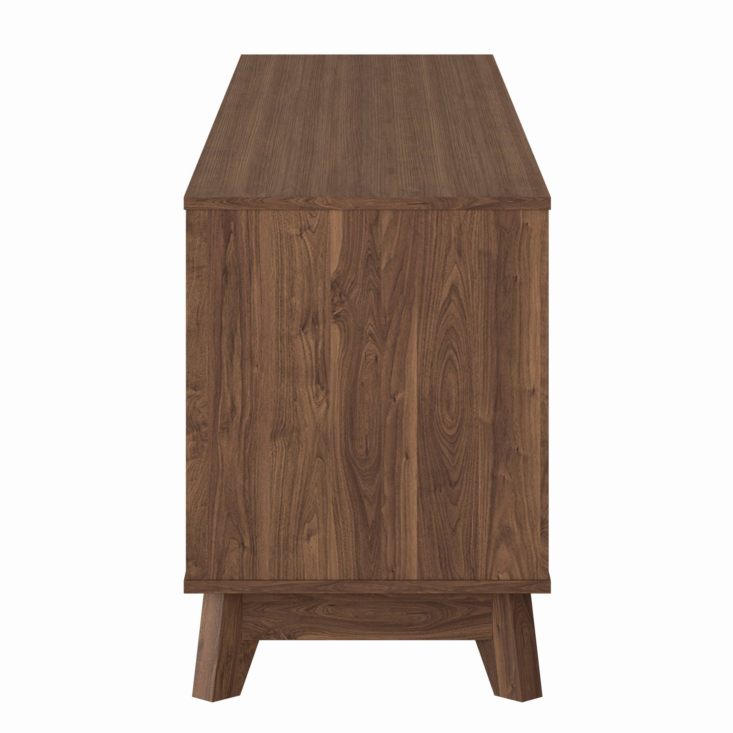 Alt View 1. CorLiving - Hollywood Collection TV Stand with Open and Closed Shelves for Most TVs up to 85" - Brown.