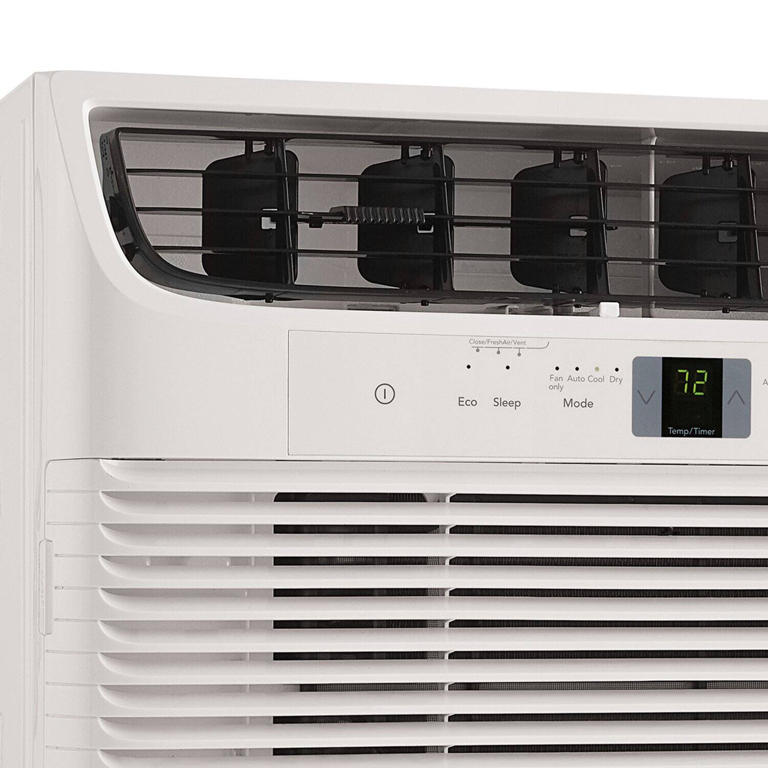 Close/FreshAir/Vent  
Fan Auto Cool Dry  
Eco Sleep Mode  
Temp/Timer  
72