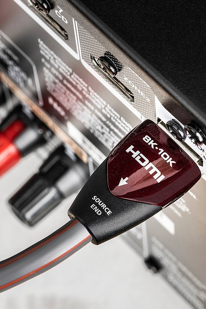 Alt View 12. AudioQuest - 10.0M 48G Cherry Cola HDMI Cable - Black/Red.