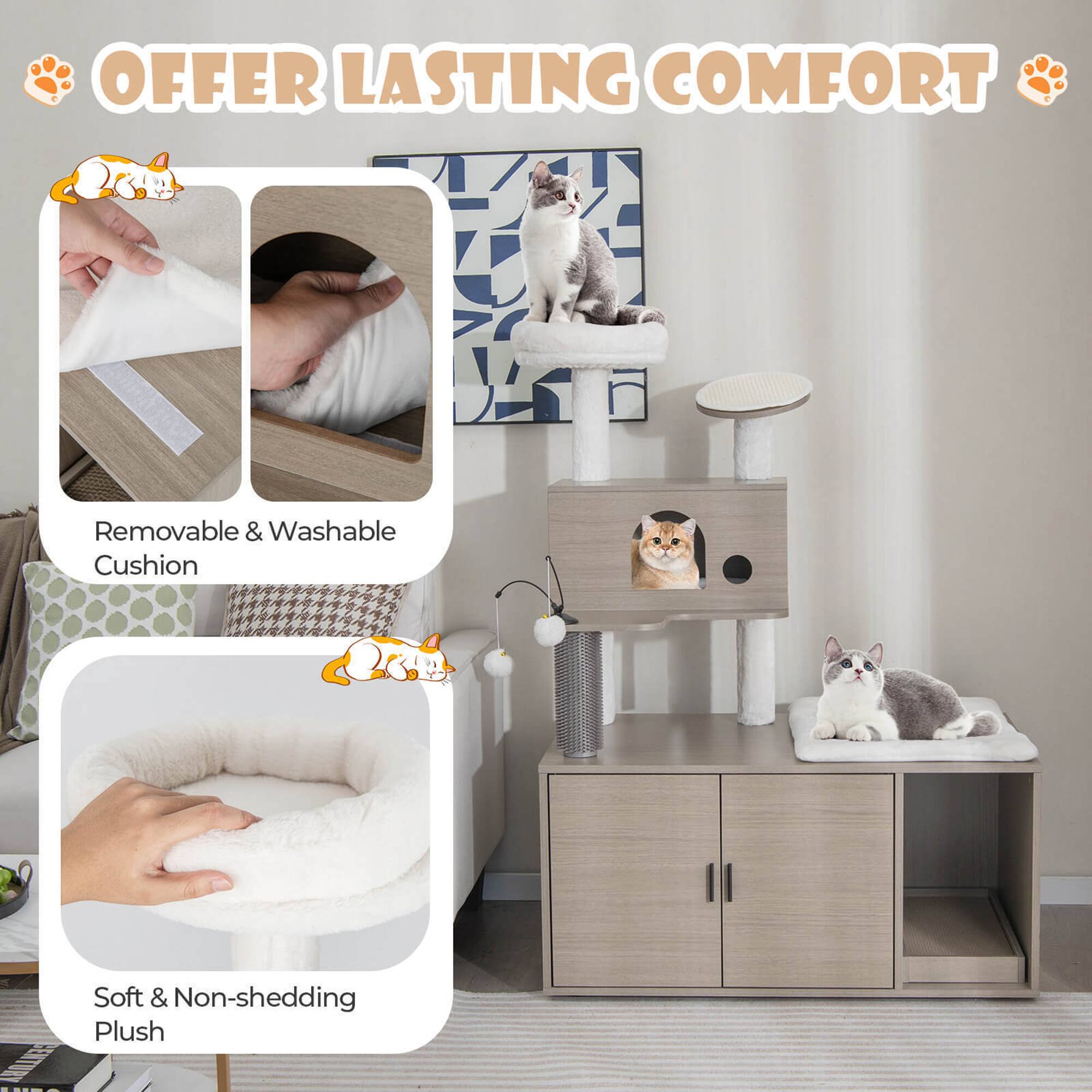 OFFER LASTING COMFORT

- Removable & Washable Cushion
- Soft & Non-shedding Plush