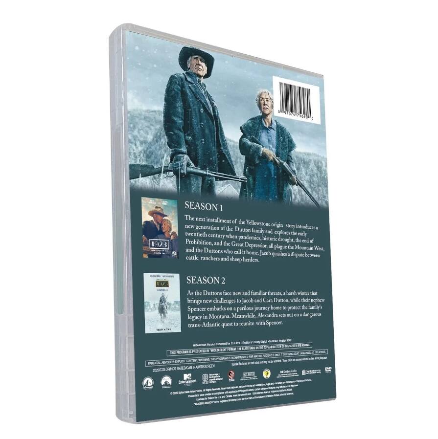 Left. 1923: A Yellowstone Origin Story: The Complete seasons 1-2 (DVD).