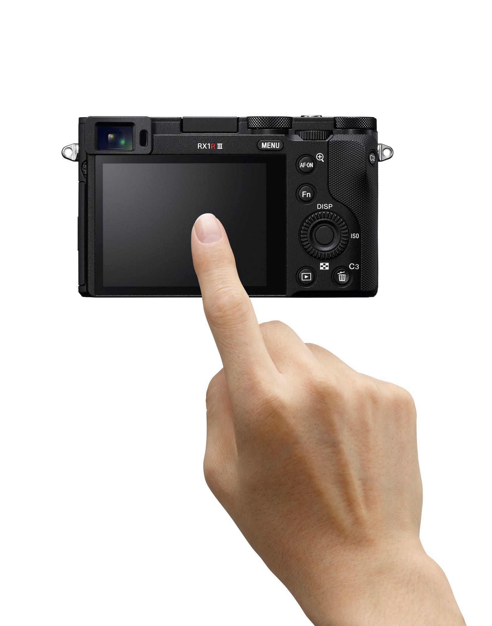 RX1 R III, MENU, AF-ON, R, Fn, DISP, ISO, C3