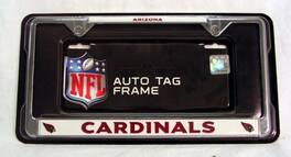 Rico Industries - Arizona Football Cardinals Chrome Metal License Plate Frame - Multi