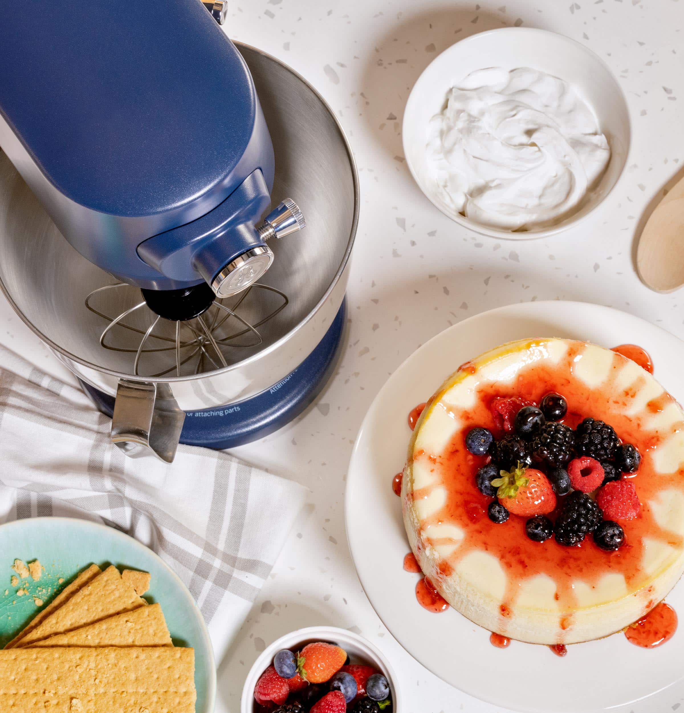 Alt View 23. GE - Stand Mixer - Sapphire Blue.