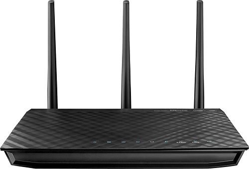 ASUS Dual-Band Wi-Fi Router Black RTN66R - Best Buy