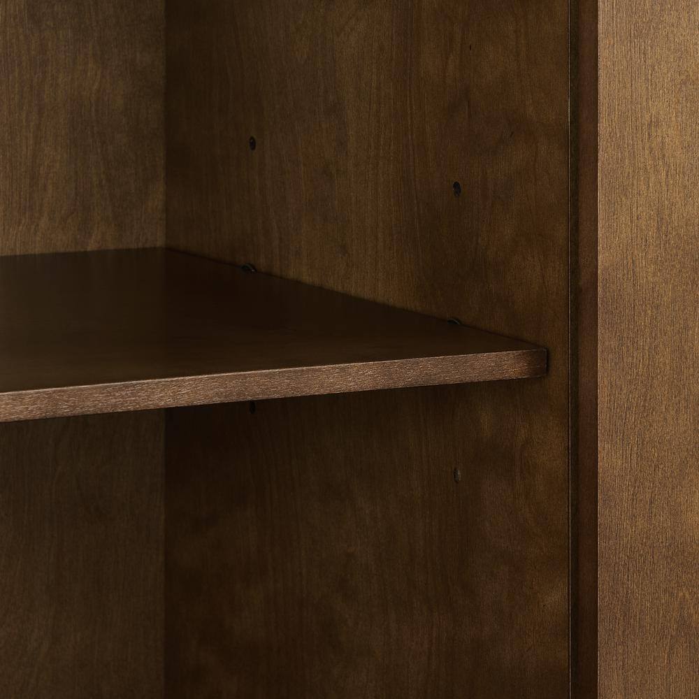 Alt View 8. Crosley Furniture - Byron Record Storage Media Console - Brown.
