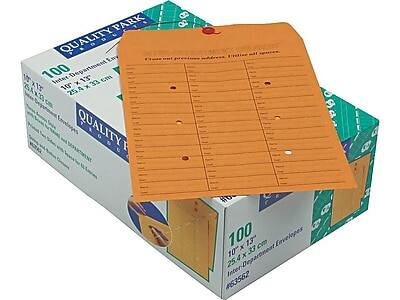 QUALITY PARK  
100 Inter-Department Envelopes  
10" x 13" (25.4 x 33 cm)  
#63562  

QUALITY PARK  
100 Inter-Department Envelopes  
10" x 13" (25.4 x 33 cm)  
#63562