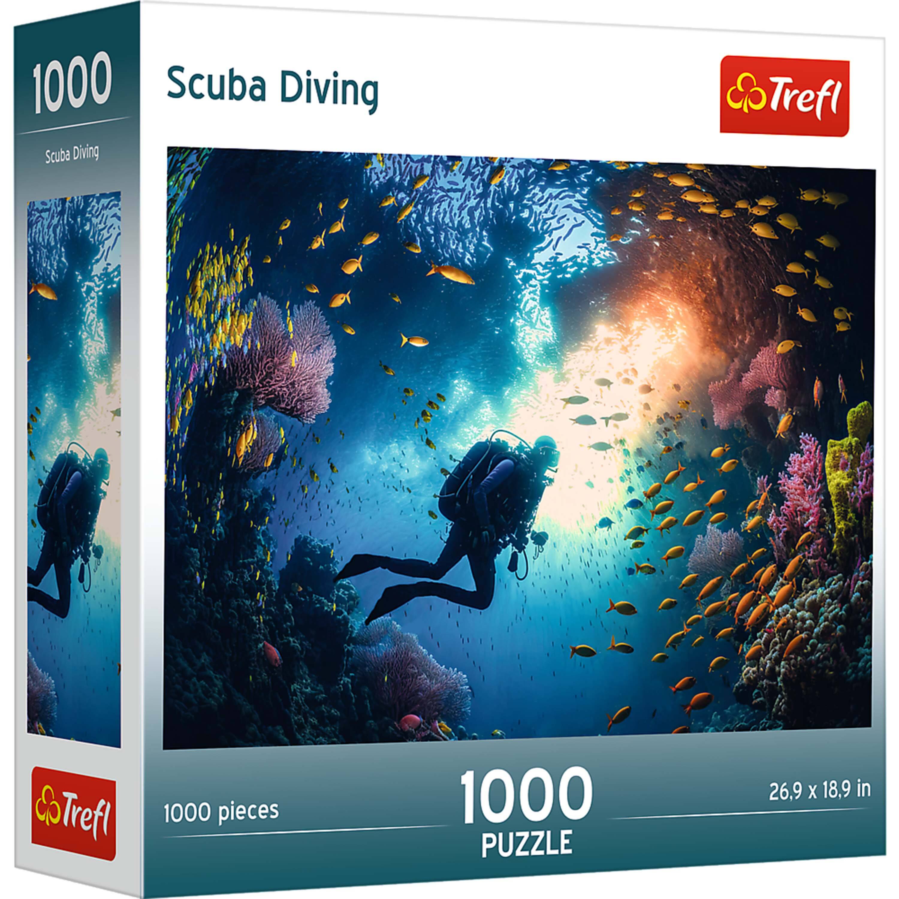 Trefl Red Scuba Diver 1000 Piece Puzzle Multicolor - Best Buy