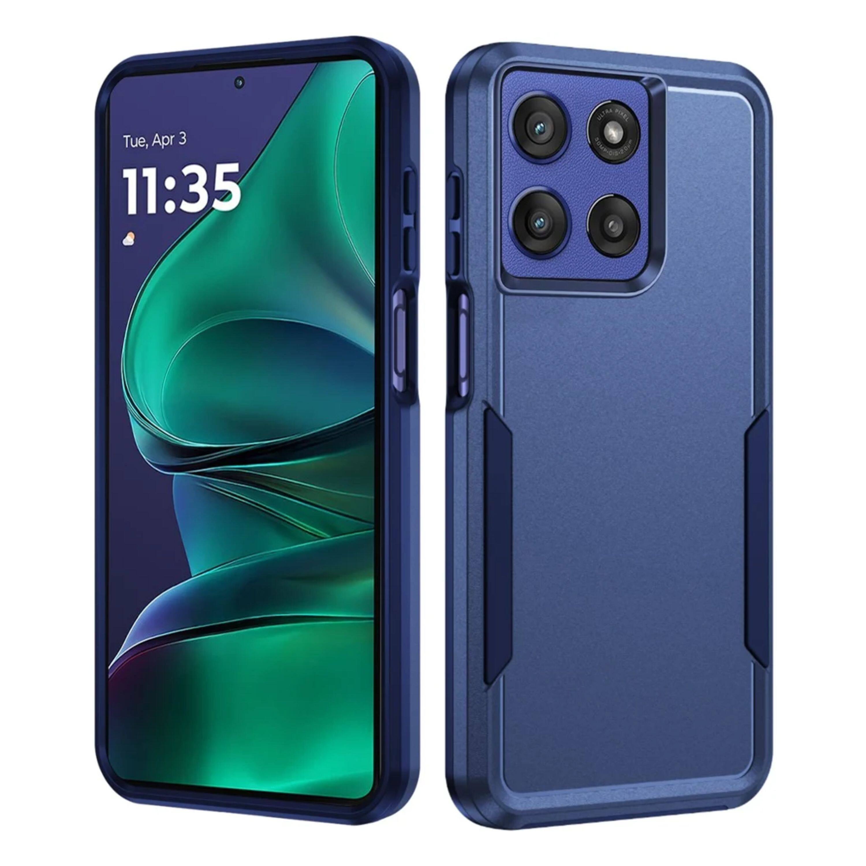 Kitcheniva - Fused Rugged Shockproof Phone Case With Tempered Glass For Moto G Stylus 2026/2025 - Dark Blue price history on PriceWatchPro