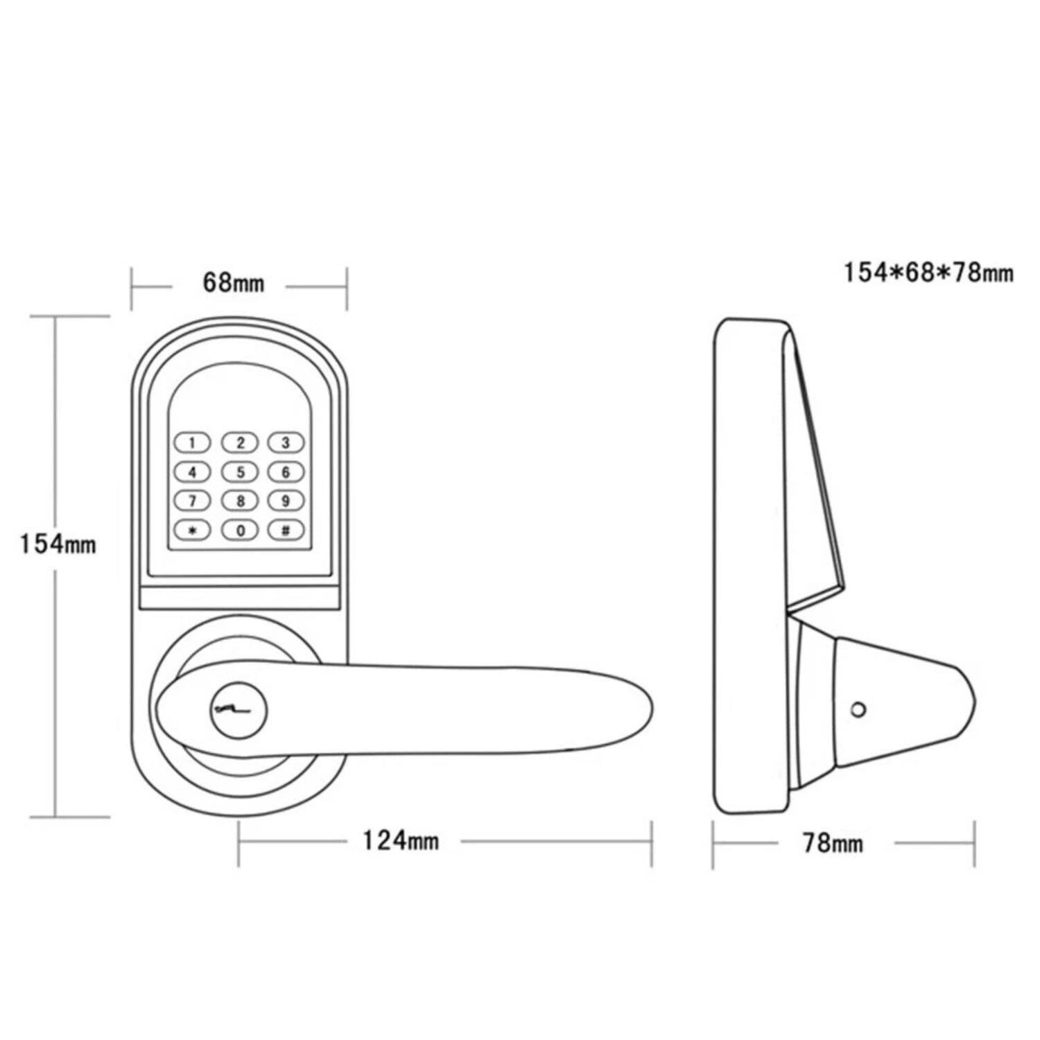 68mm  
154mm  
124mm  
78mm  
154*68*78mm