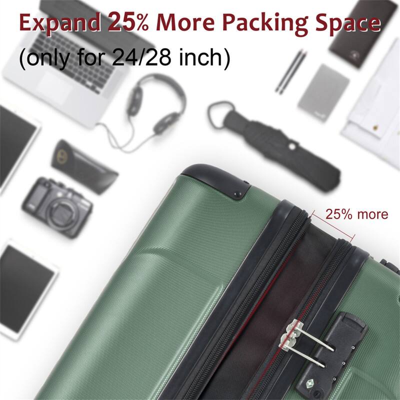 Expand 25% More Packing Space (only for 24/28 inch)  
25% more