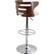 Alt View 12. LumiSource - Cosi PU Leather Barstool - Walnut/Cream.