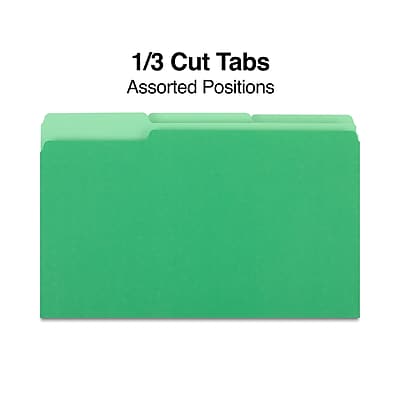 1/3 Cut Tabs  
Assorted Positions