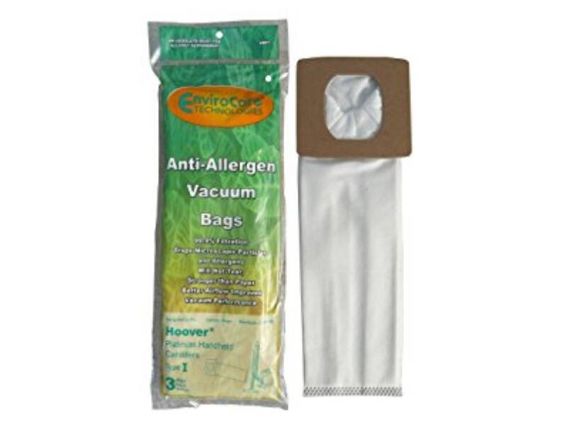EnviroCore TECHNOLOGIES Anti-Allergen Vacuum Bags W Fitretion Brapt Tear Lgec Hoover Platinum Handheed Cariders Aa I 3