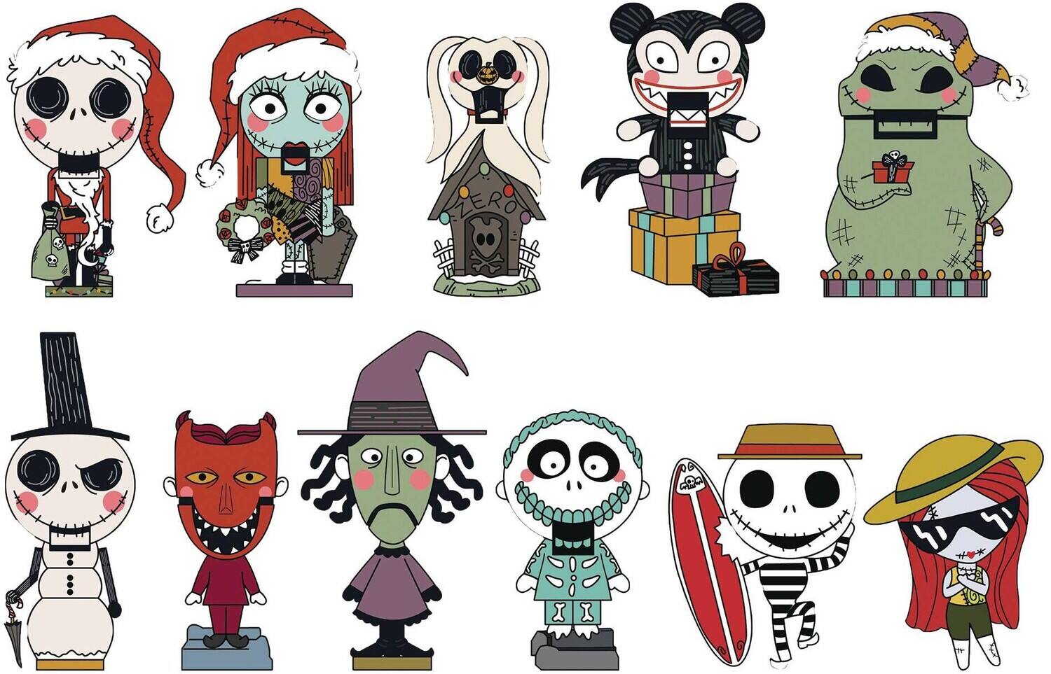 Front. Monogram - The Nightmare Before Christmas 3D Foam Bag Clip - Series 9 - Collectibles - Multicolor.