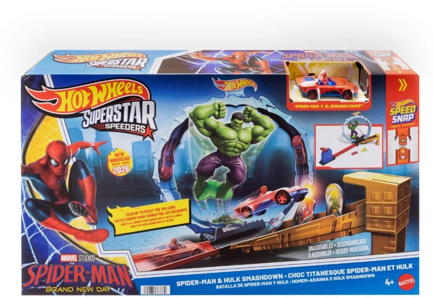 Mattel - Hot Wheels Superstar Speeders Spider-Man & Hulk Smashdown - COLLECTIBLES - Multicolor price history on PriceWatchPro