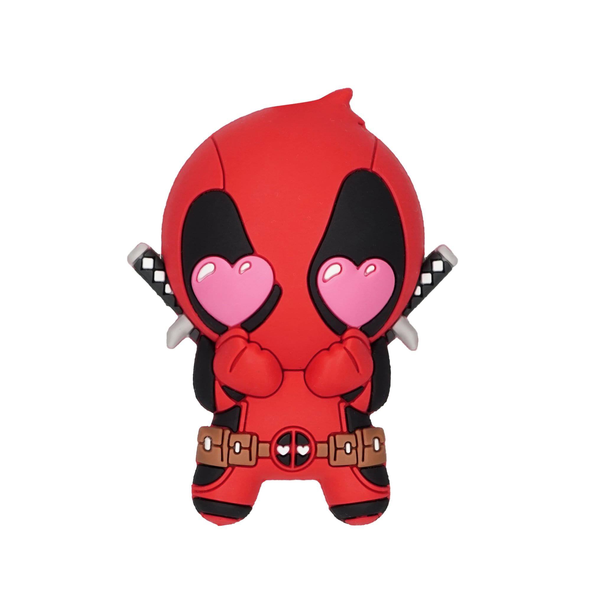 Alt View 10. Marvel - Marvel Deadpool 3D Foam Bag Clip Set | Heart Eyes, Days of Future Now, Solo - Multi-Colored.