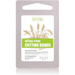 PARKER SLATER - Wheat Straw Fiber Cutting Board – 10"x6.3", Juice Grooves, Non-Slip, Dishwasher Safe