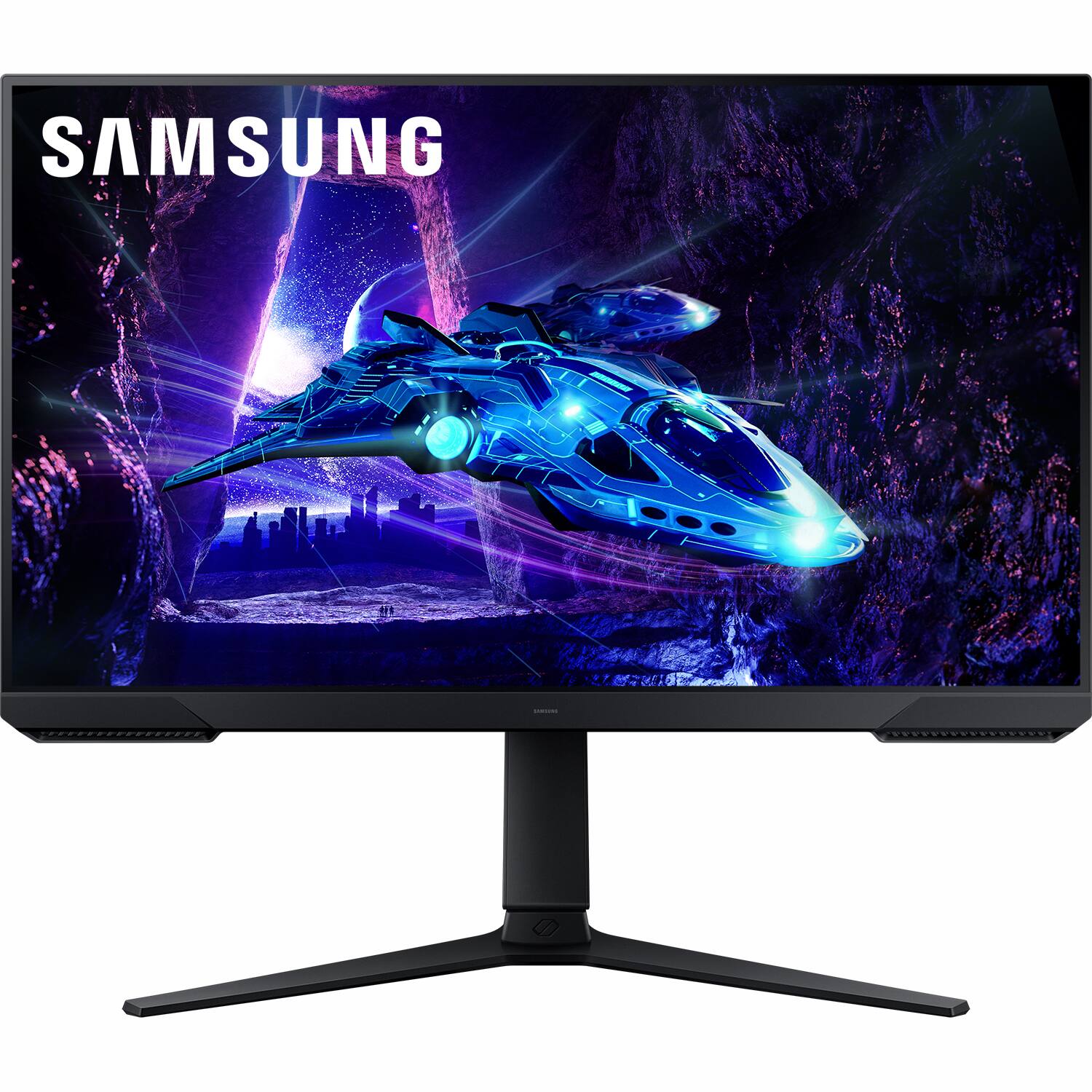 Back. Samsung - Odyssey G30D 27" LED AMD FreeSync Premium 180Hz 1ms Gaming Monitor (DisplayPort, HDMI) - Black.