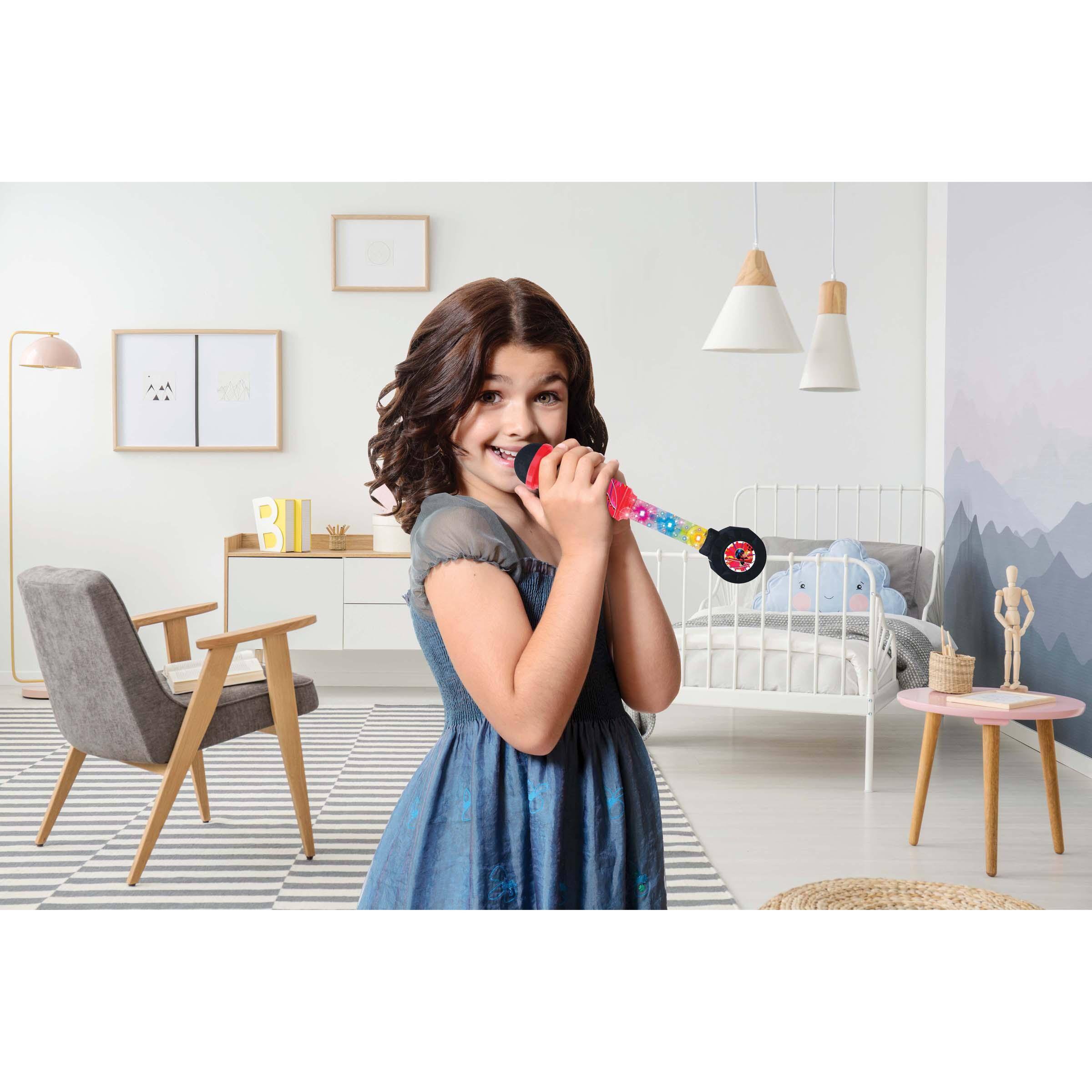 Alt View 4. Lexibook - Miraculous Trendy Lighting Microphone with Speaker & Sound Effects.