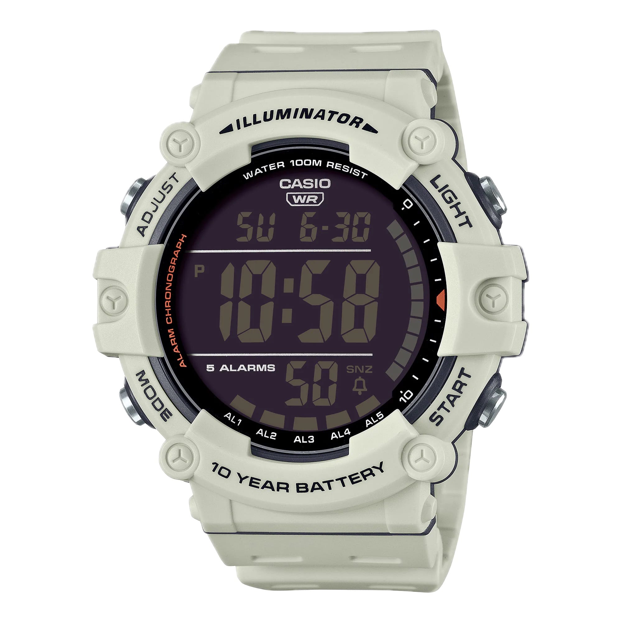 Casio - Men’s Digital Watch with Black Dial - AE-1500WH-8B2V - White