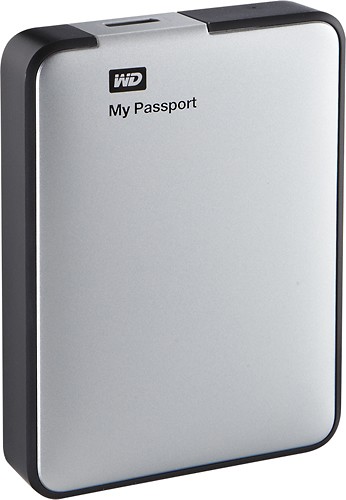 Best Buy: WD My Passport 2TB External USB 3.0/2.0 Portable Hard Drive  Silver WDBY8L0020BSL-NESN