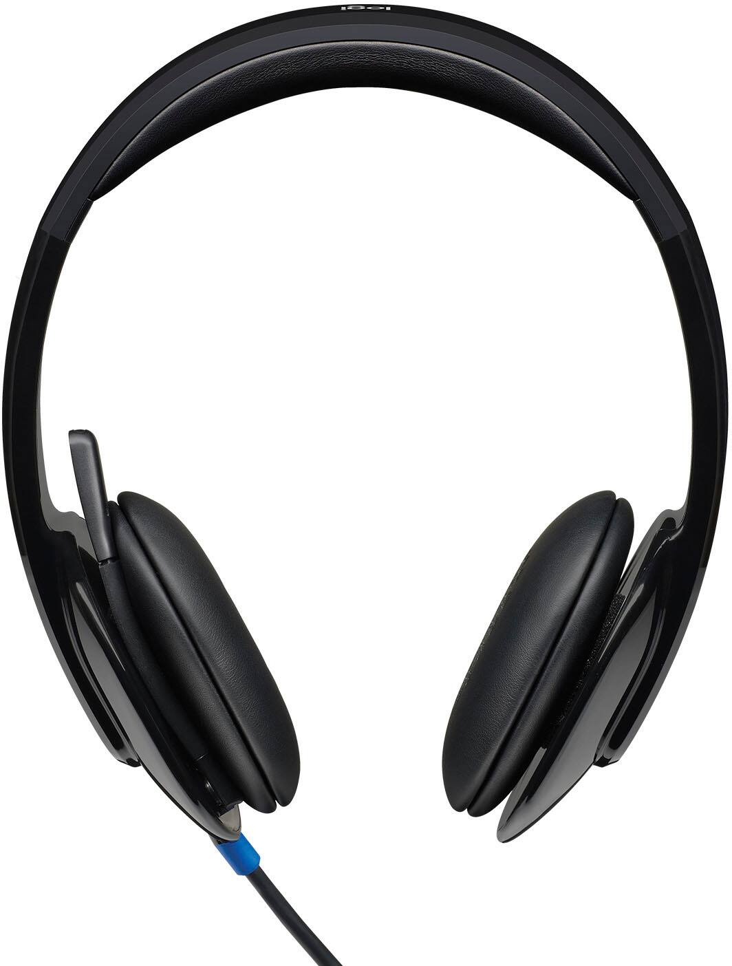 Alt View 11. Logitech - H540 Wired On-Ear Headset - Black.
