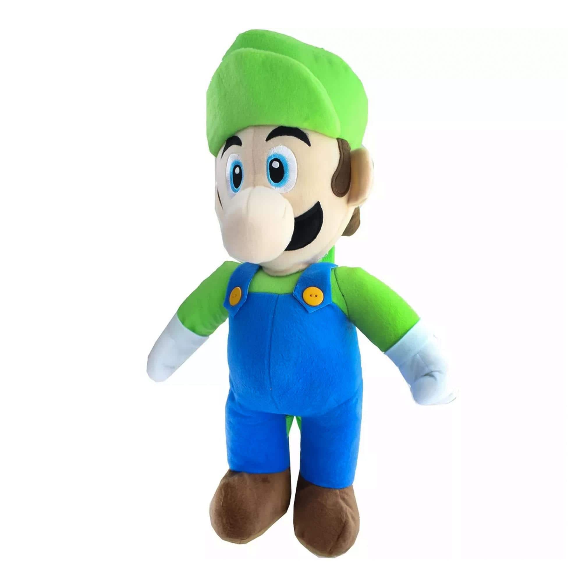Super Mario Bros. - Super Mario Luigi 17 Inch Plush Backpack - Green