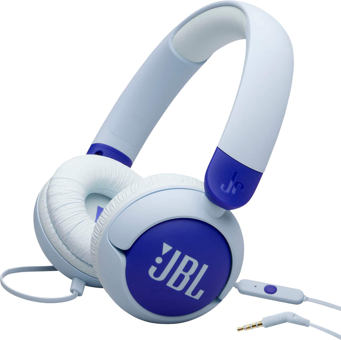Front. JBL - Junior 320 Wired Kids On-Ear Headphones - 2025 - Blue.