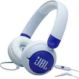 JBL - Junior 320 Wired Kids On-Ear Headphones - 2025 - Blue