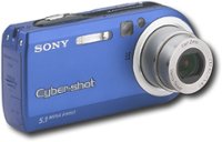 Angle Standard. Sony - Cyber-shot 5.1MP Digital Camera - Blue.
