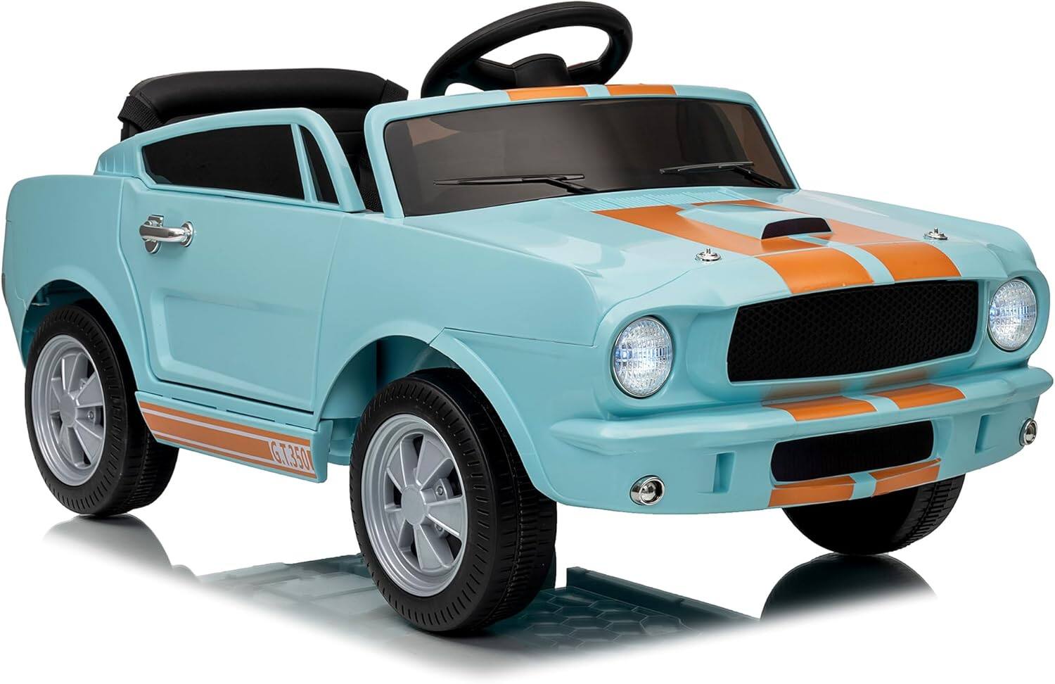 Electrodes Masters - Ride on Licensed Shelby GT350 Car, 12v Battery Powered Ride on Toys for Toddlers with Remote Control - Light Blue price history on PriceWatchPro