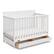 Front. Graco - Hadley 5-in-1 Convertible Crib with Drawer - White.