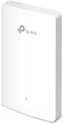 Front. TP-Link - EAP615-Wall Omada Business Wi-Fi 6 AX1800 in-Wall Wireless Gigabit Access Point Support ODFDMA MU-MIMO - White.