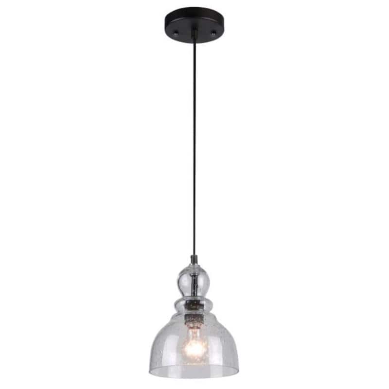 Westinghouse - Fiona Oil Rubbed Bronze Clear 1 lights Mini Pendant Light