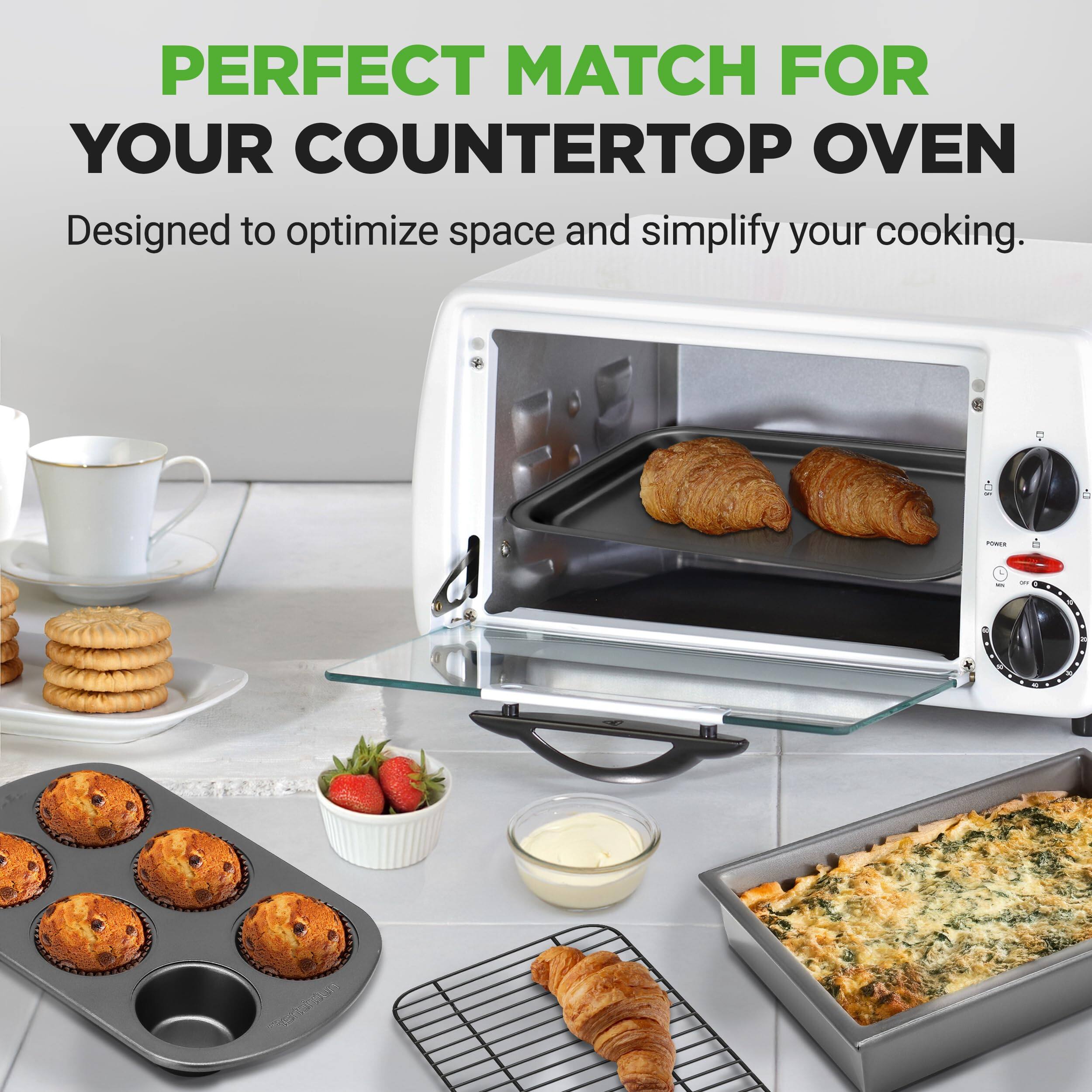 PERFECT MATCH FOR YOUR COUNTERTOP OVEN  
Designed to optimize space and simplify your cooking.