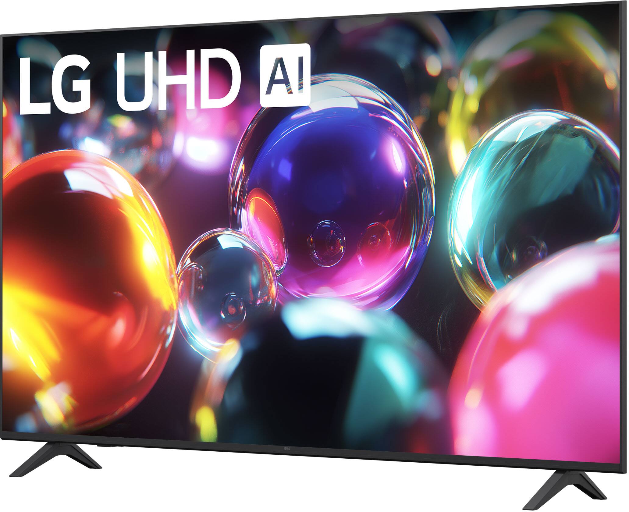 LG 65" Class UA7050 Series LED AI 4K UHD Smart webOS TV (2025) display and camera view
