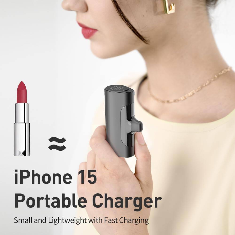 iPhone 15 Portable Charger  
Small and Lightweight with Fast Charging